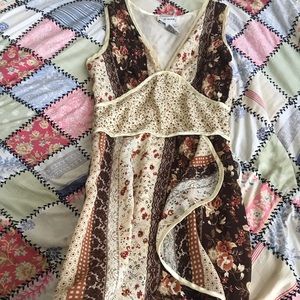 Brown Mix n Match Dress